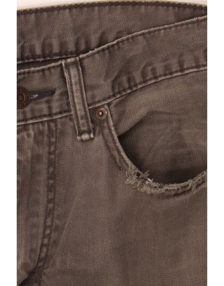 Levi's Herren 505 Straight Jeans W32 L30 Graue Baumwolle