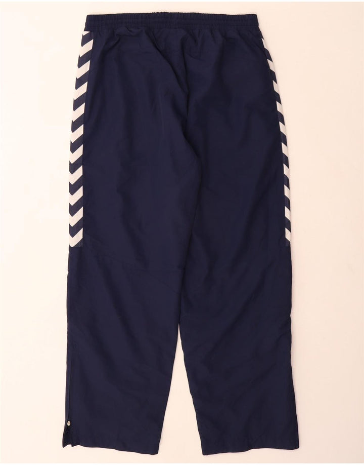 HUMMEL Herren-Trainingshose mit grafischer Grafik, mittelmarineblaues Polyester