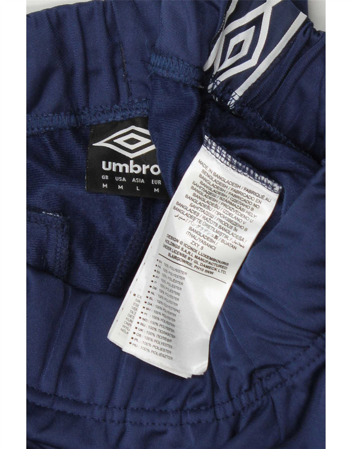 Umbro Herren-Trainingsanzug mit Grafik, mittleres Marineblau, Farbblock-Polyester