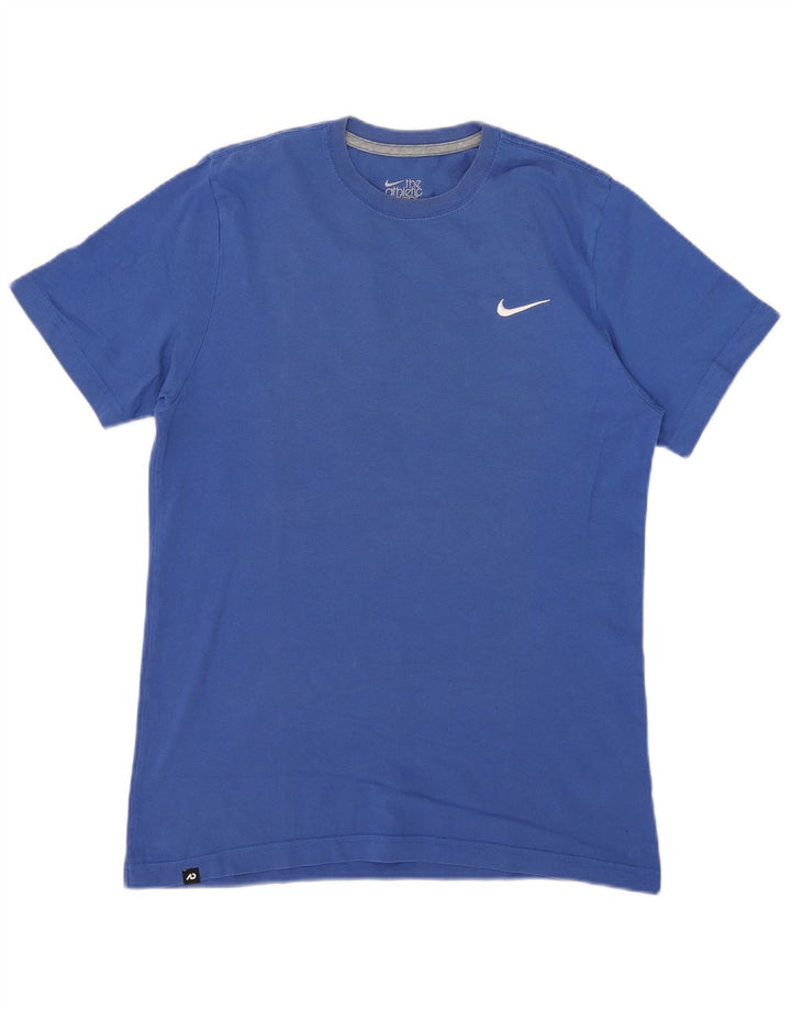Nike Damen-T-Shirt mit Standard-Passform, mittelblaue Baumwolle