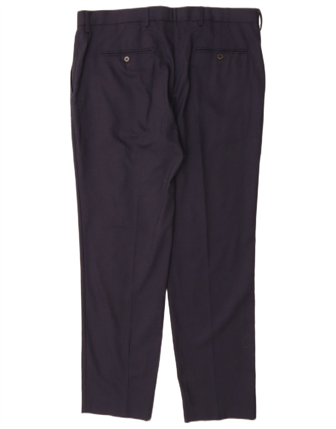 Gerade Chino-Hose für Herren von Marks & Spencer, W36, L31, marineblaue Wolle