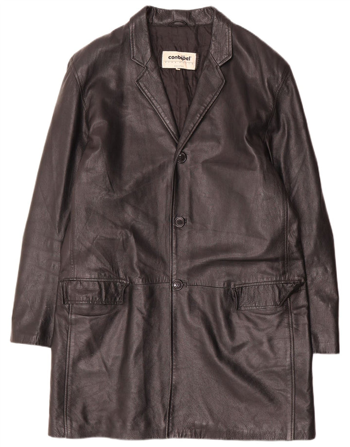 Conbipel Herren Ledermantel IT 52 Large Schwarz