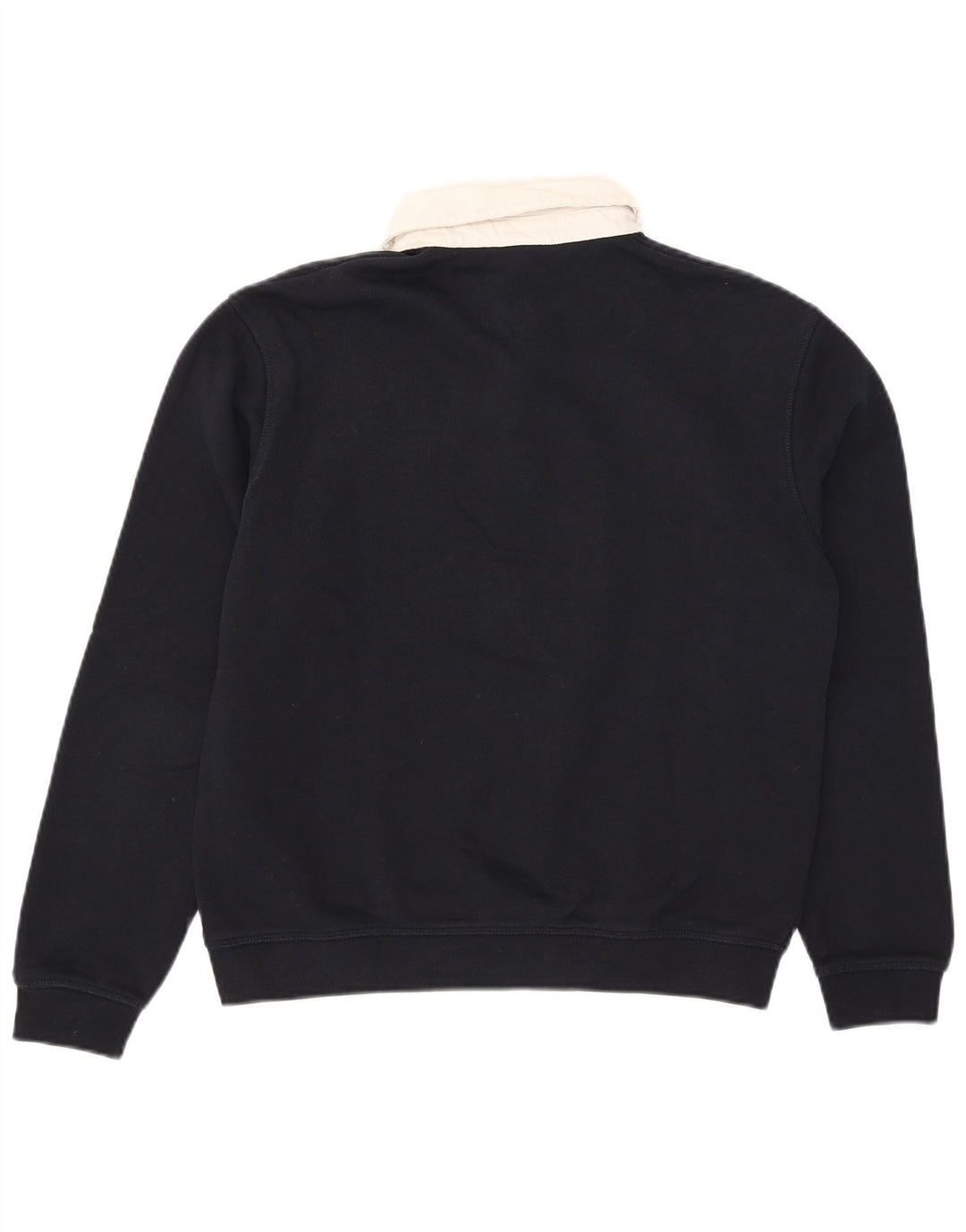 Zara Herren-Sweatshirt mit Rollkragen, klein, Marineblau, Farbblock