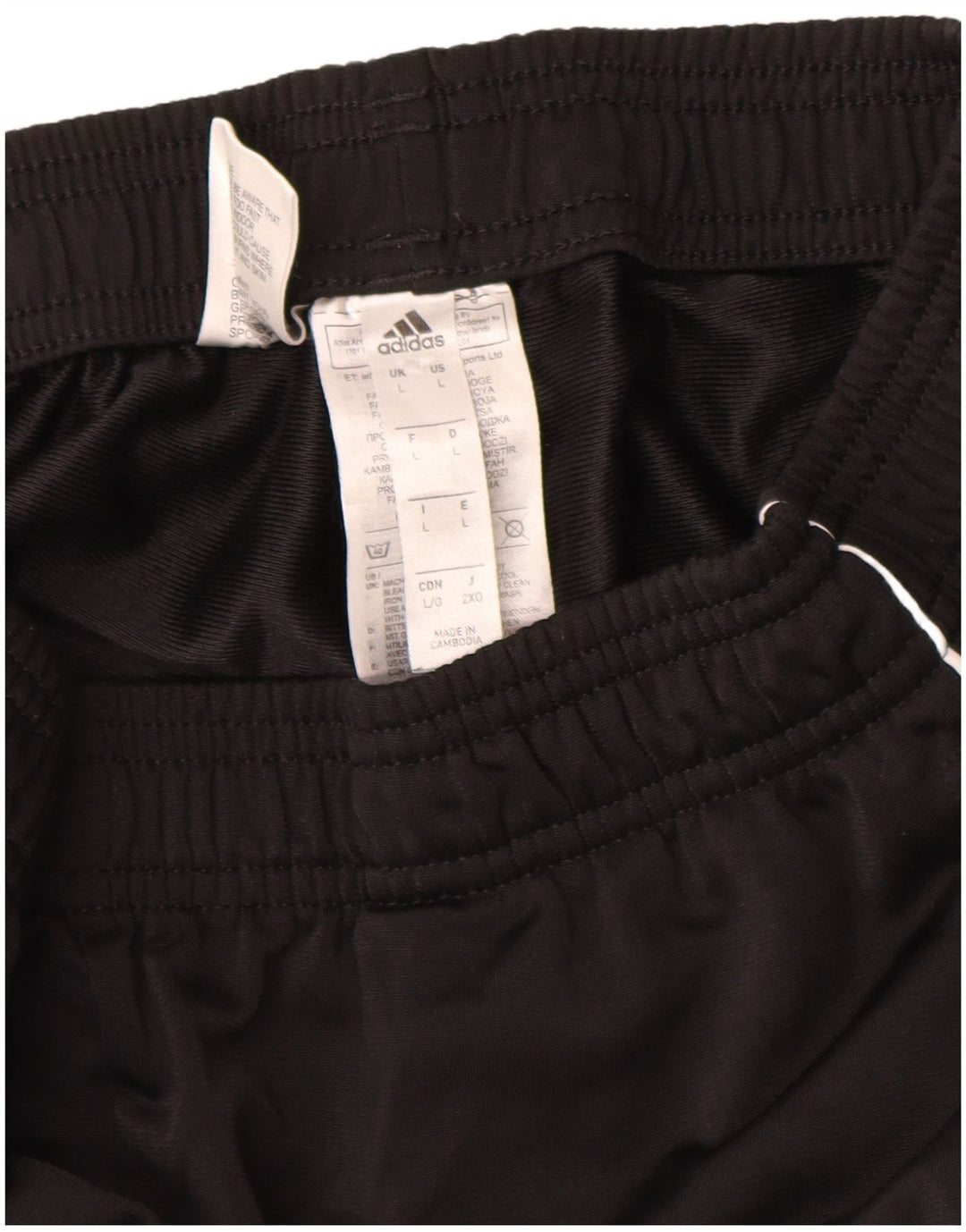 Adidas Herren-Trainingshose, Jogginghose, Größe L, Schwarz, Polyester
