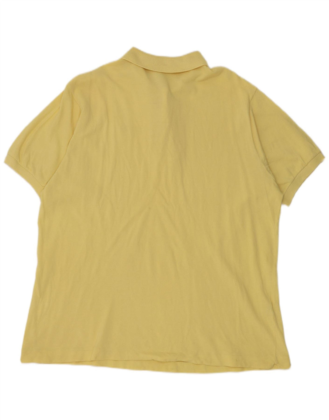 Lacoste Herren Poloshirt Größe 7 2XL Gelbe Baumwolle