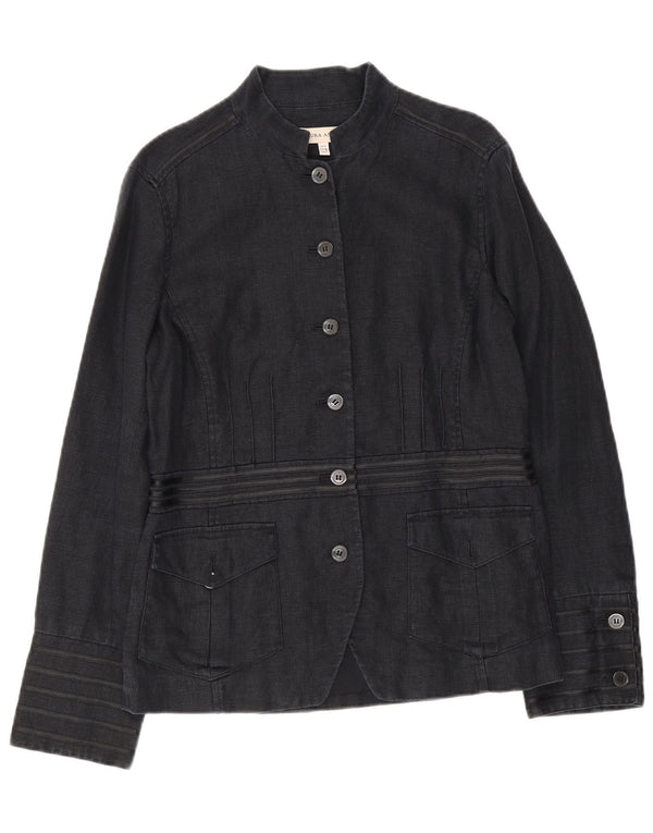 Laura Ashley Damen-Blazer im Militär-Stil mit 6 Knöpfen, UK 12, Mittelmarineblau