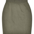 VINTAGE Womens Pencil Skirt W26 Small Khaki Wool | Vintage | Thrift | Second-Hand | Used Clothing | Messina Hembry 