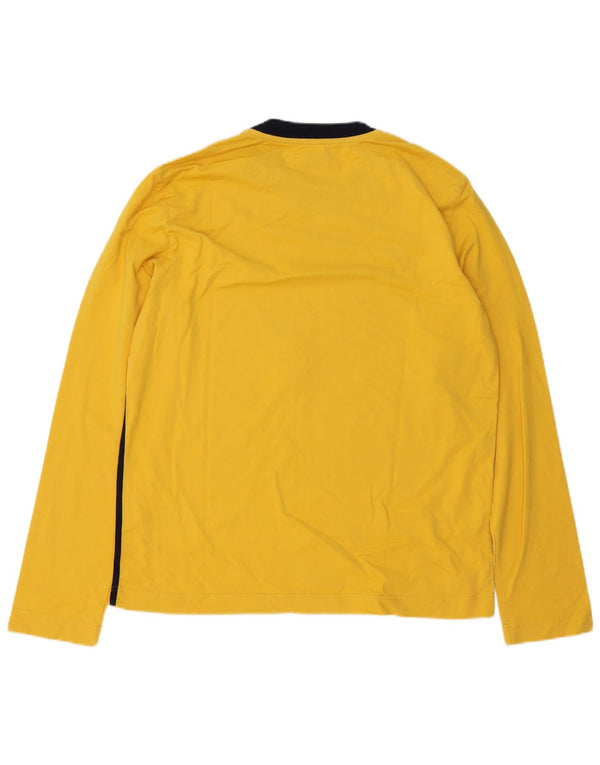 Gas Herren Graphic Top Langarm XL Gelb Farbblock