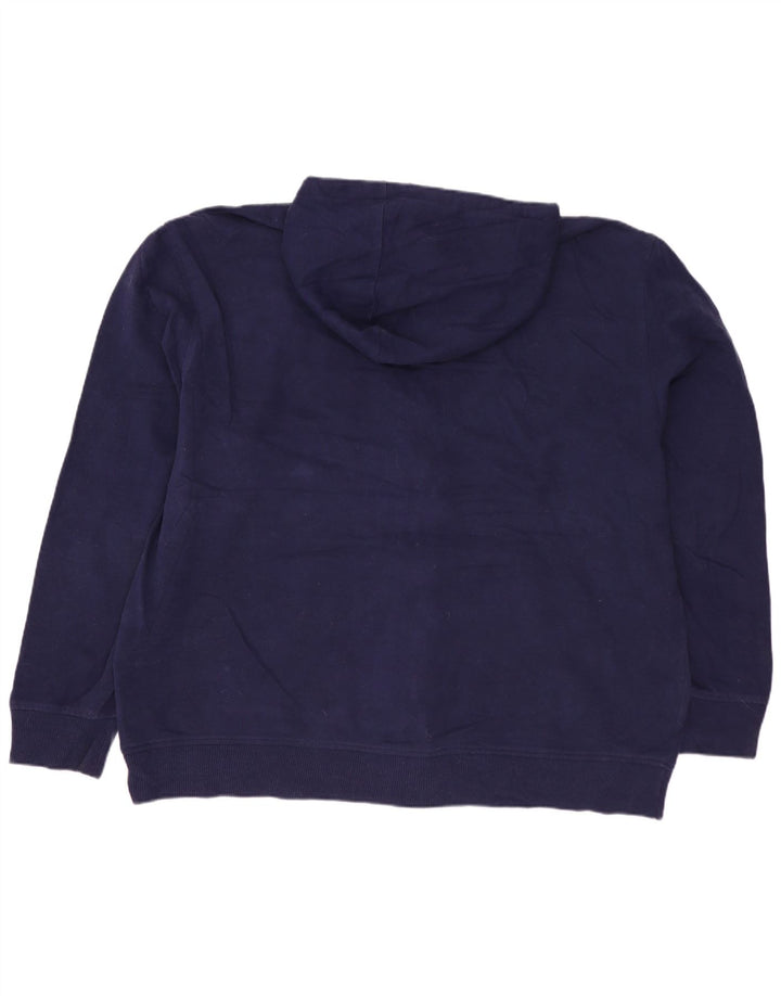 IZOD Herren-Kapuzenpullover mit Reißverschluss, groß, marineblaue Baumwolle