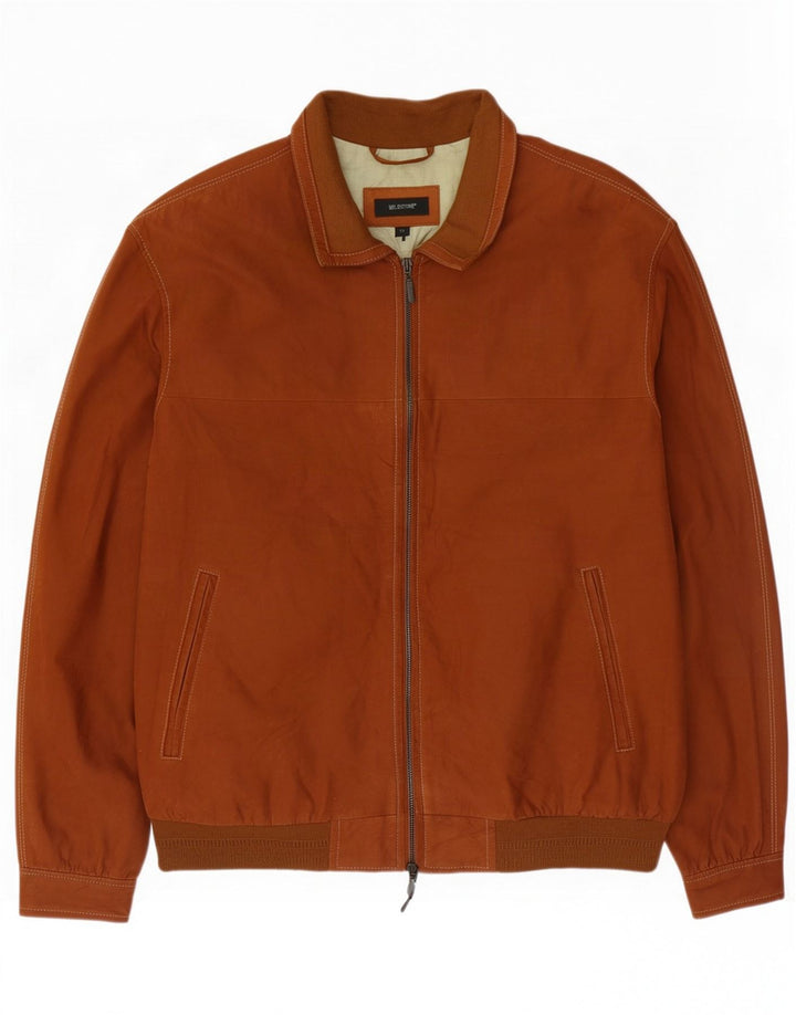 Milestone Herren Lederjacke IT 52 XL Braun