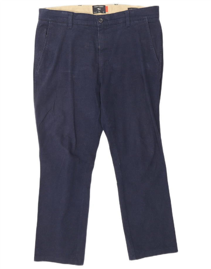 DOCKERS Skinny-Kurzhose für Herren, W32, L25, Marineblau, Baumwolle