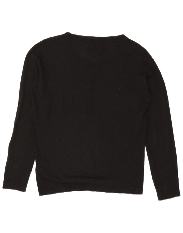 Energie Damen-Pullover mit V-Ausschnitt, Gr. 14, Mittelschwarz, Acryl