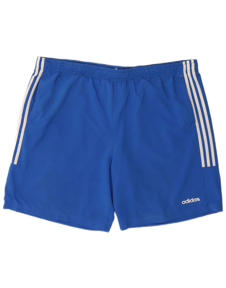 ADIDAS Herren Sportshorts 2XL Blau Polyester