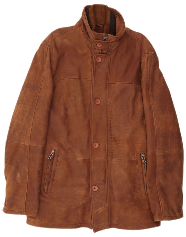 Ashwood Herren Lederjacke UK 46 3XL Braunes Leder