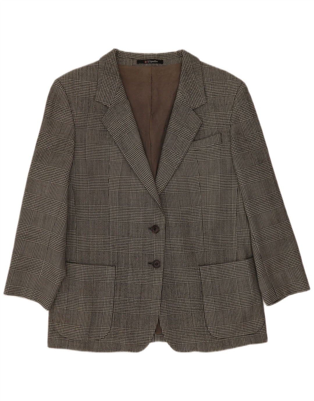 Dack's Damen-Blazer mit 2 Knöpfen, UK 14, mittelgrau, Hahnentritt-Klassiker