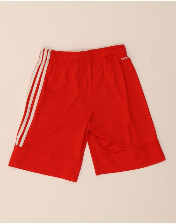 Adidas Jungen Aeroready Sportshorts 11–12 Jahre, rotes Polyester