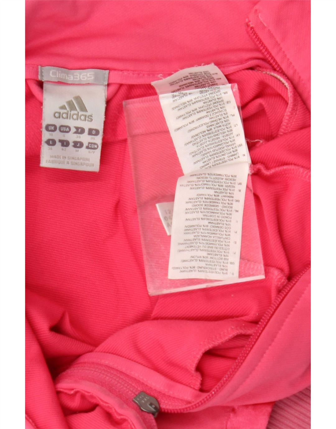 ADIDAS Damen Clima 365 Graphic Trainingsanzug Top Jacke UK 10 Small Pink