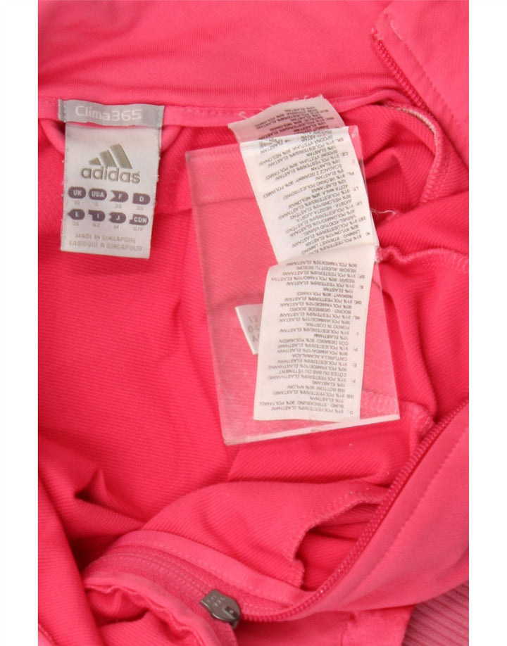 ADIDAS Damen Clima 365 Graphic Trainingsanzug Top Jacke UK 10 Small Pink