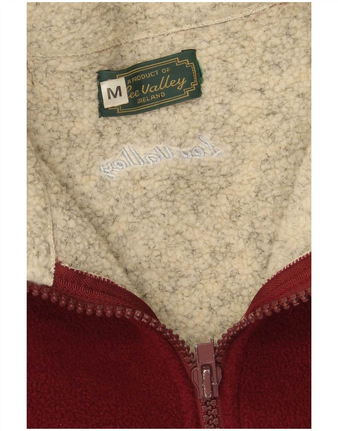 Lee Valley Herren-Fleecejacke mit lockerer Passform, UK 38, mittleres Burgunderrot