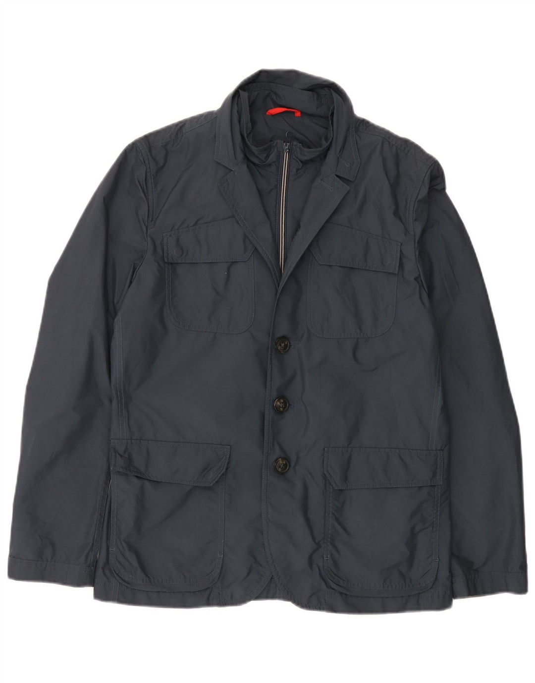 Fay Herren-Utility-Jacke UK 38, mittelmarineblaue Baumwolle
