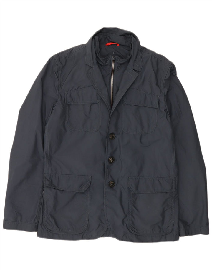 Fay Herren-Utility-Jacke UK 38, mittelmarineblaue Baumwolle