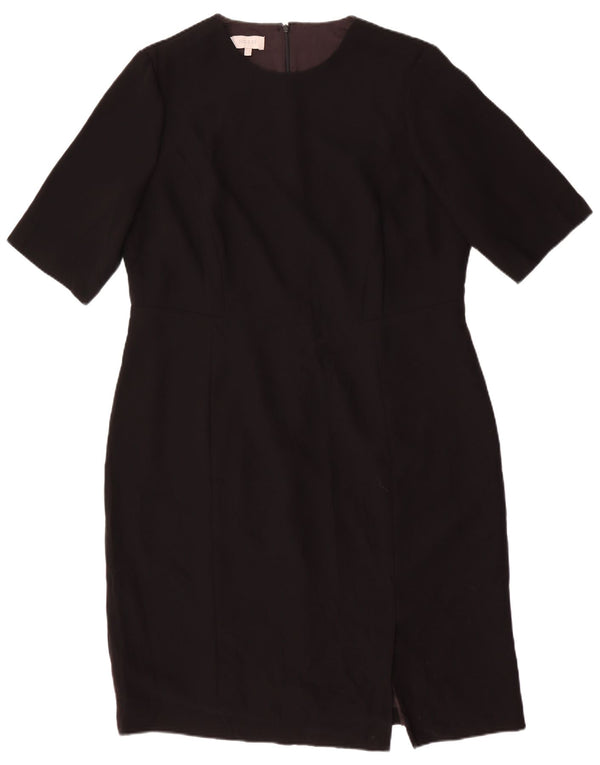 Hobbs Damen Etuikleid UK 18 XL Schwarz Polyester