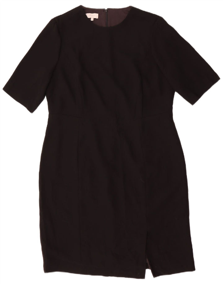 Hobbs Damen Etuikleid UK 18 XL Schwarz Polyester