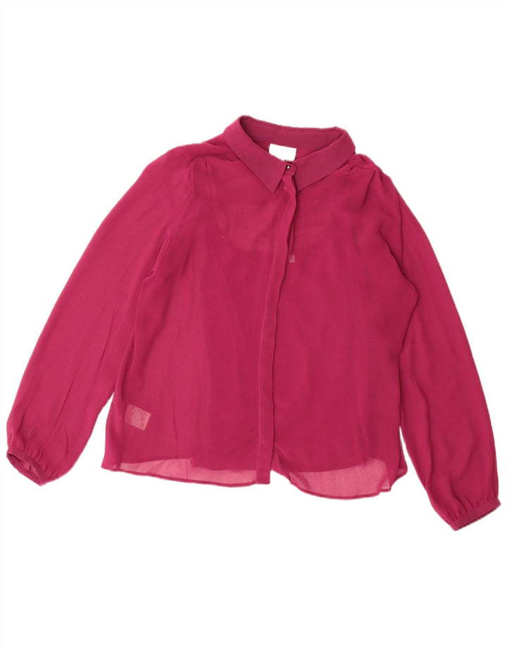 Laura Ashley Damen-Hemdbluse, UK 14, Größe L, rosa, Polyester