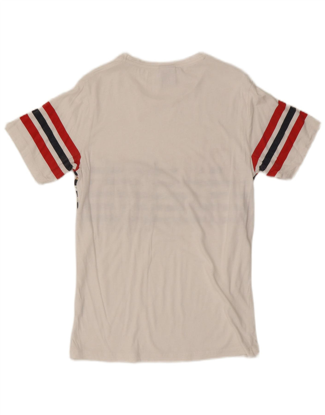 Zara Herren T-Shirt Top Small Weiß Blumen Baumwolle