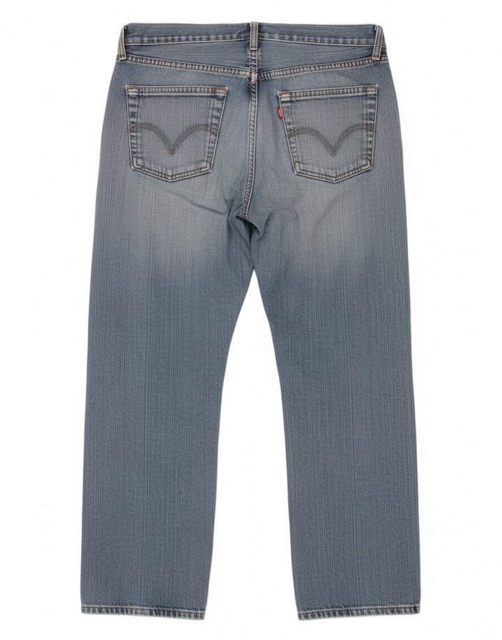 LEVI'S Mens 751 Straight Jeans W33 L27 Blue Cotton
