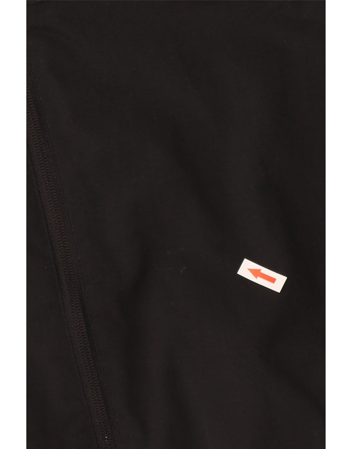 Berghaus Jungen-Regenmantel mit Kapuze, 12–13 Jahre, schwarzes Polyamid