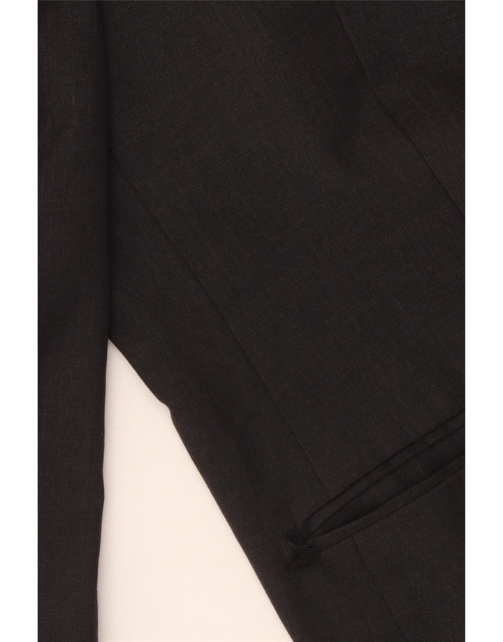 Marks & Spencer Herren-Blazer, kurz, mit 3 Knöpfen, UK 48, 2XL, graue Wolle