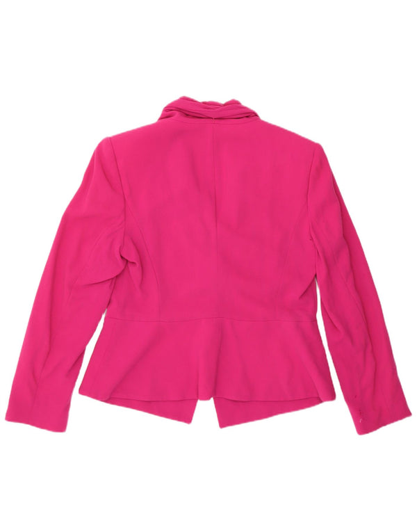 Elegance Damen Blazer Jacke UK 14 Mittelrosa Wolle