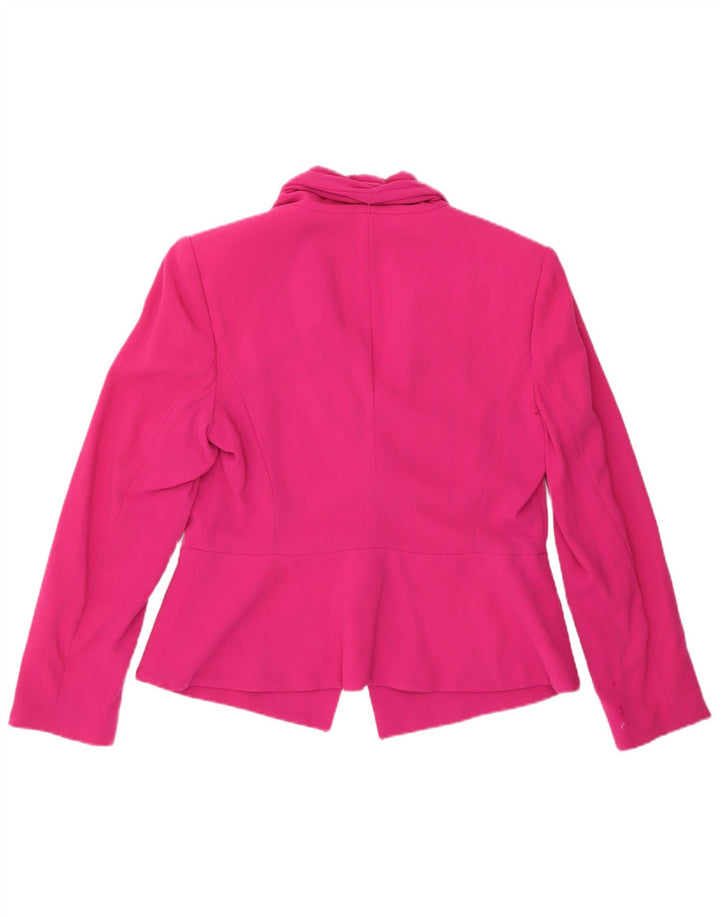 Elegance Damen Blazer Jacke UK 14 Mittelrosa Wolle