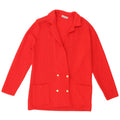 Vintage Damen Cardigan Pullover US 6 Mittelrote Schurwolle