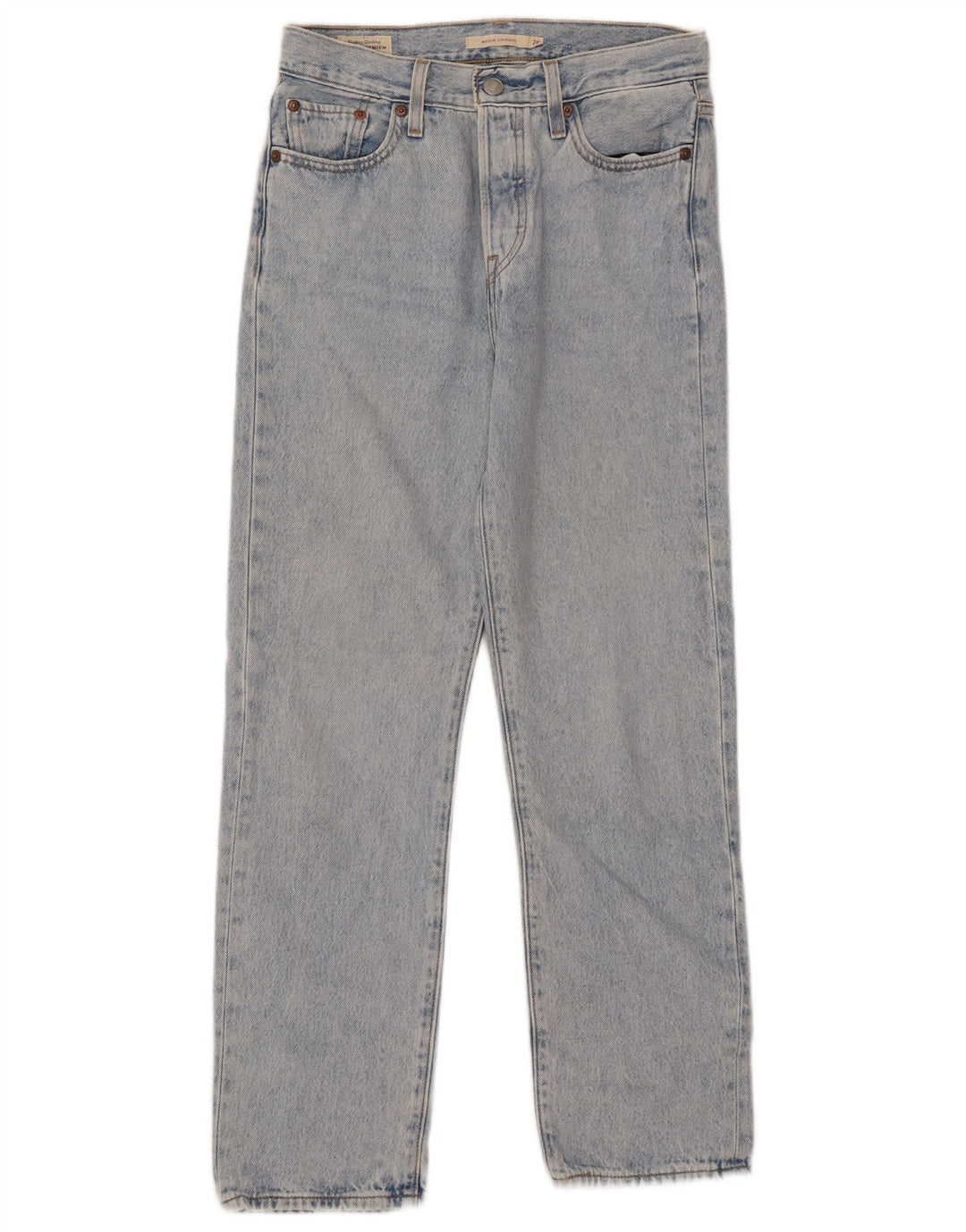 Levi's Damen Wedgie Straight Jeans W26 L28 Blaue Baumwolle