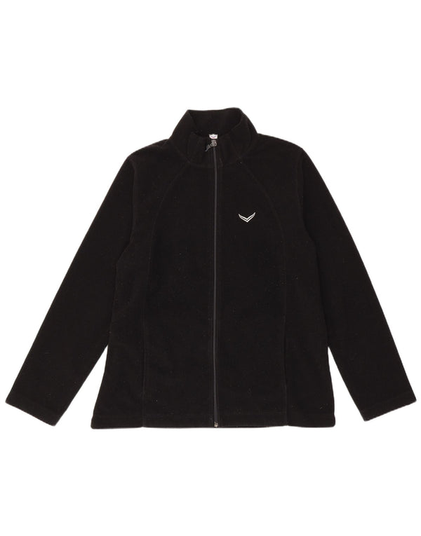 Trigema Damen Fleecejacke UK 16 Large Schwarz Polyester
