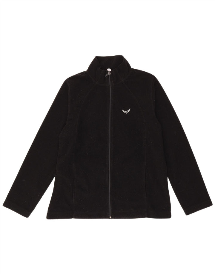 Trigema Damen Fleecejacke UK 16 Large Schwarz Polyester