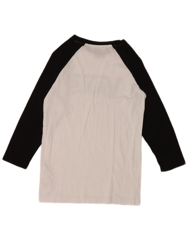 Vans Langarmshirt mit Grafik für Mädchen, 12–13 Jahre, Größe L, Weiß, Farbblock