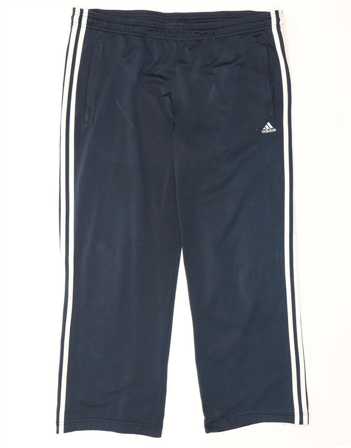 Adidas Herren-Trainingshose, groß, marineblau, Polyester