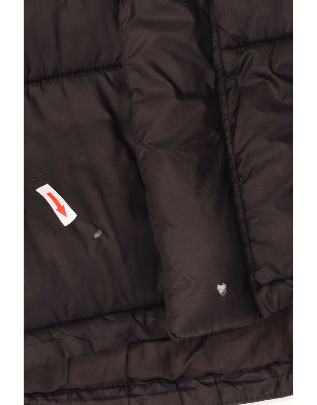 Zara Herren Wattierte Jacke UK 38 Medium Schwarz Polyamid