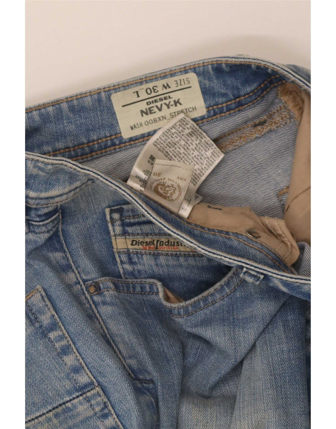 Diesel Damen Nevy Slim Jeans W30 L29 Blaue Baumwolle
