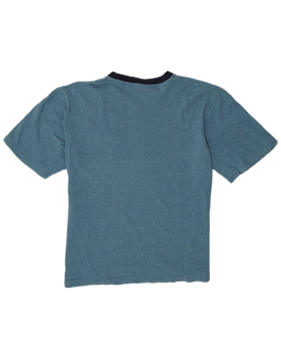 Asics Herren T-Shirt-Oberteil aus mittelblau gefleckter Baumwolle