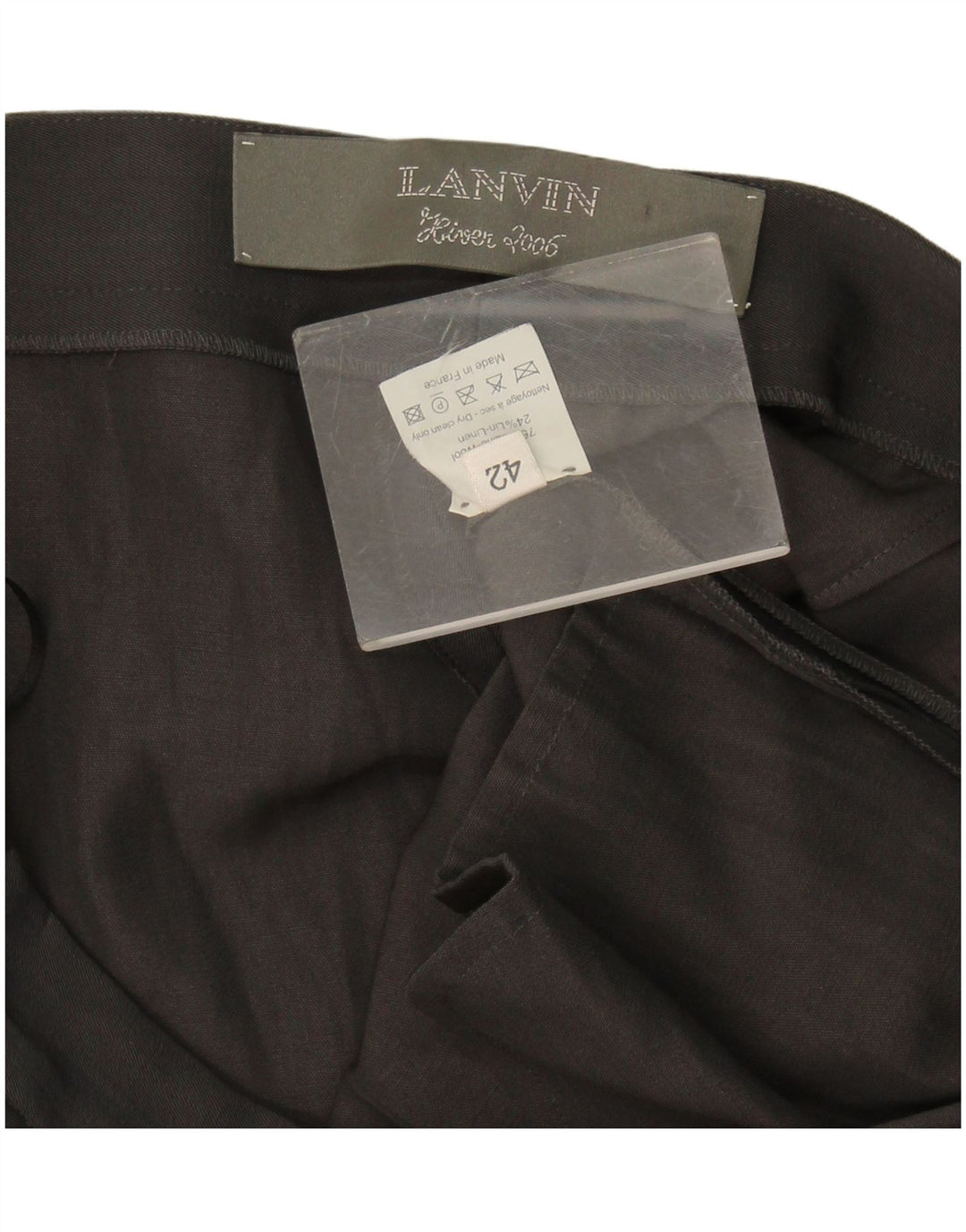 Lanvin Womens Pegged Bermuda Shorts EU 42 Large W34 Graue Wolle