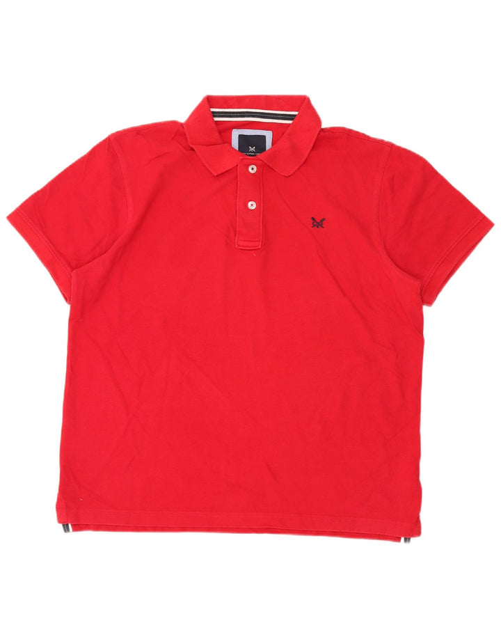 Crew Clothing Herren-Poloshirt, groß, rote Baumwolle