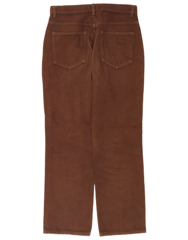 Zara Damen High Rise Straight Jeans EU 40 Medium W30 L28 Braun
