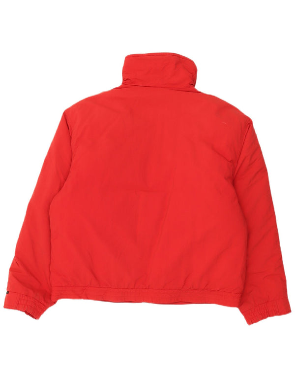 Eddie Bauer Herren Wattierte Jacke UK 42 XL Rote Baumwolle