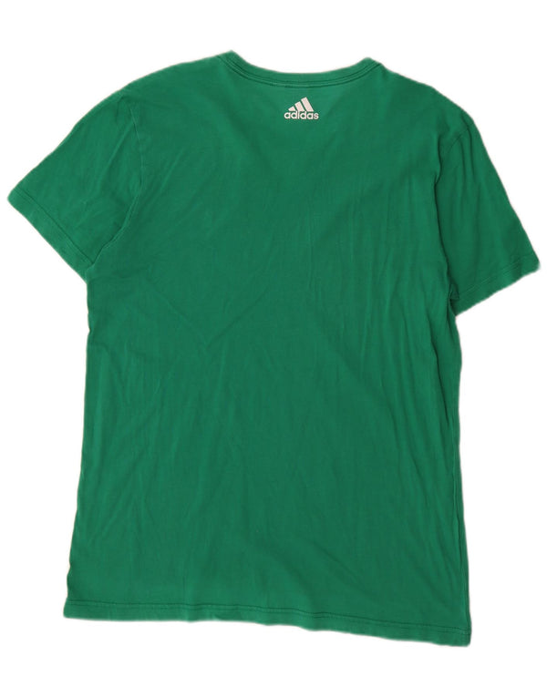 Adidas Herren Grafik T-Shirt Top Mittelgrün