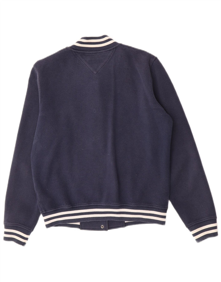Tommy Hilfiger Damen Übergroße Varsity-Jacke UK 10 Small Marineblau