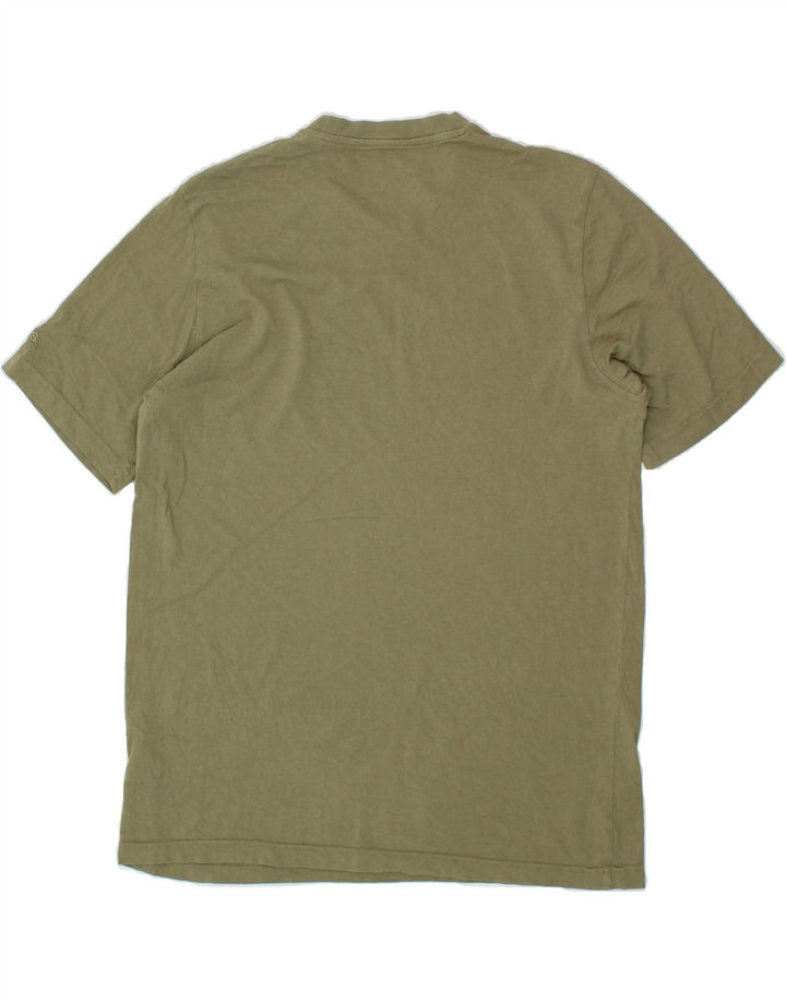 ADIDAS Mens Graphic T-Shirt Top Medium Khaki Cotton Vintage Adidas and Second-Hand Adidas from Messina Hembry 